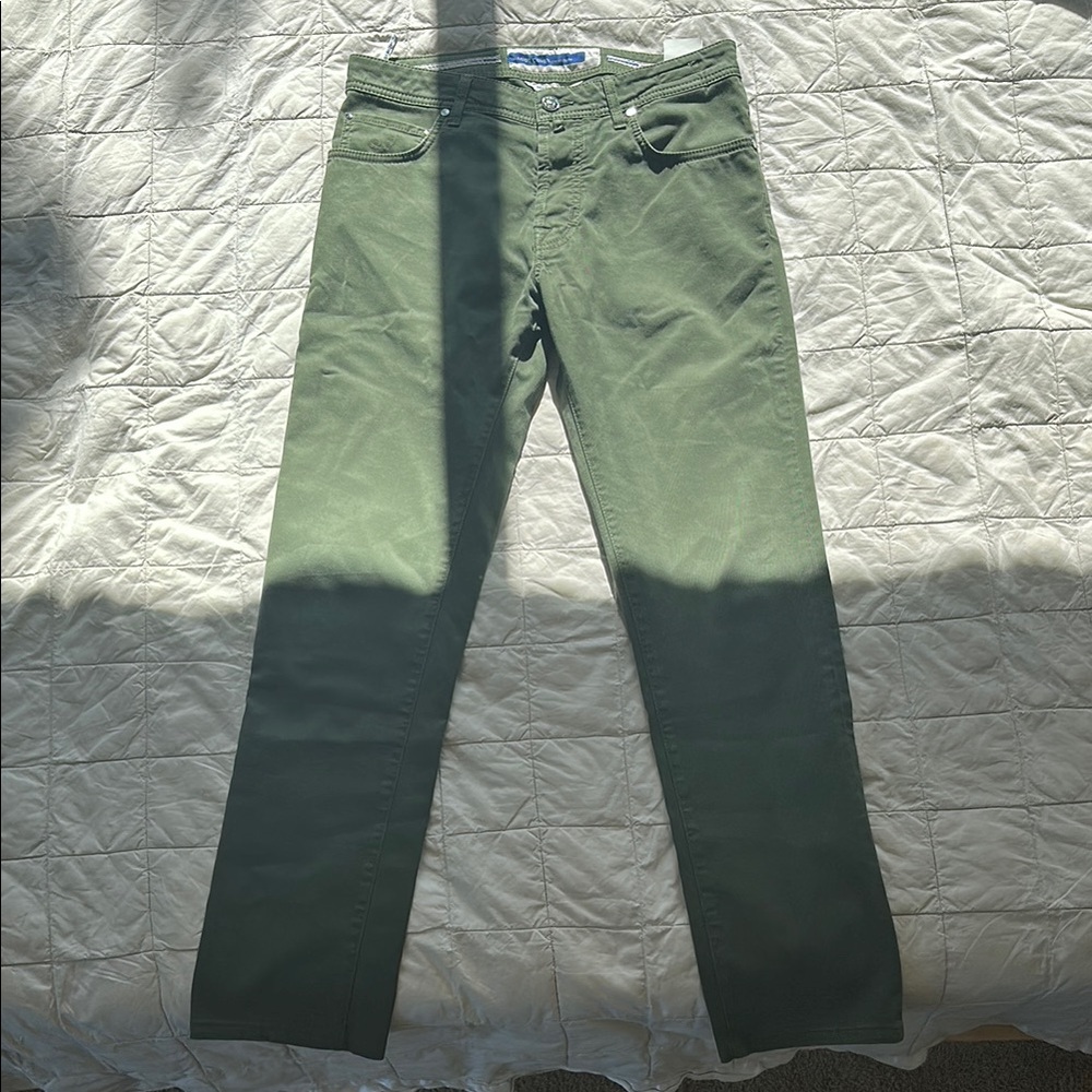 Jacob Cohen Green Chinos Slim Fit